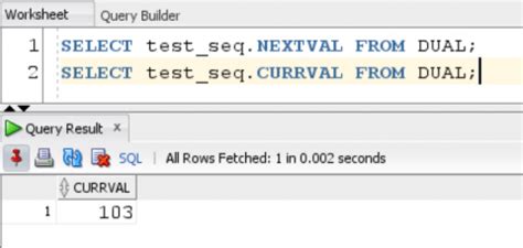 Afbeeldingsresultaten voor Sequence in Oracle SQL