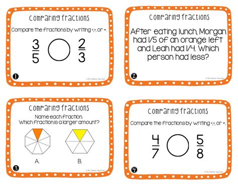 Image result for Comparing Fractions Word Problems Worksheet