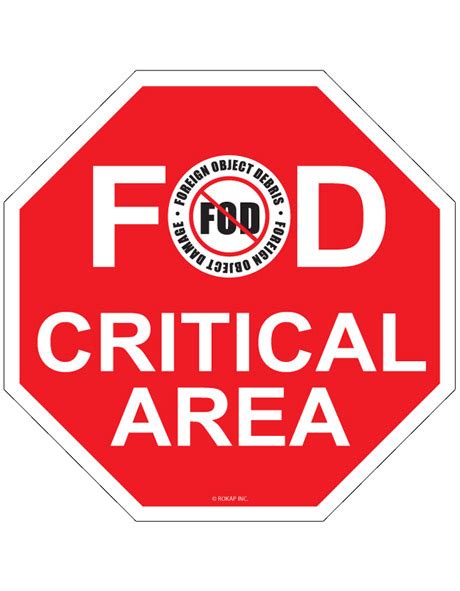 Image result for Fod Conrol Sign