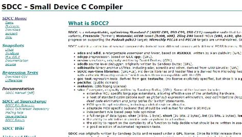 Small Device C Compiler に対する画像結果