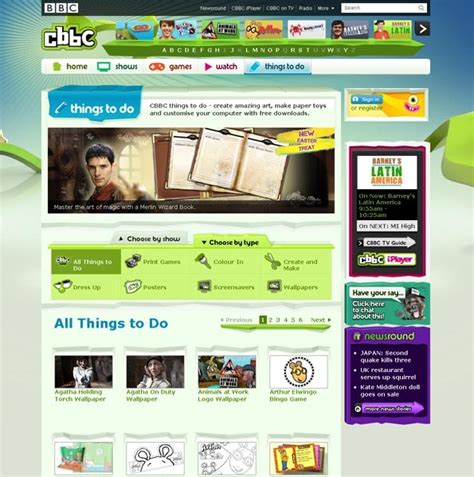 Image result for CBBC Website