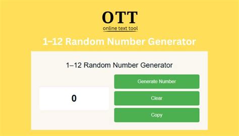 Image result for 1 to 12 Random Number Generator