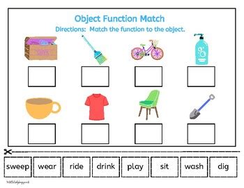 Image result for Object Function Home Worksheet