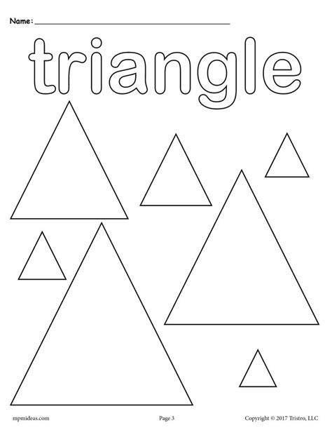 Image result for Triangle Coloring Worksheet