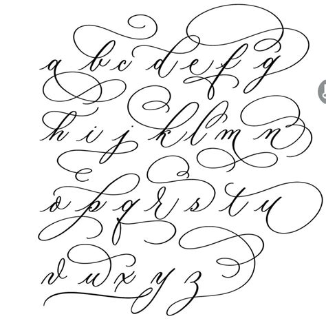 Toradh íomhá ar Calligraphy Alphabet Cursive Writing