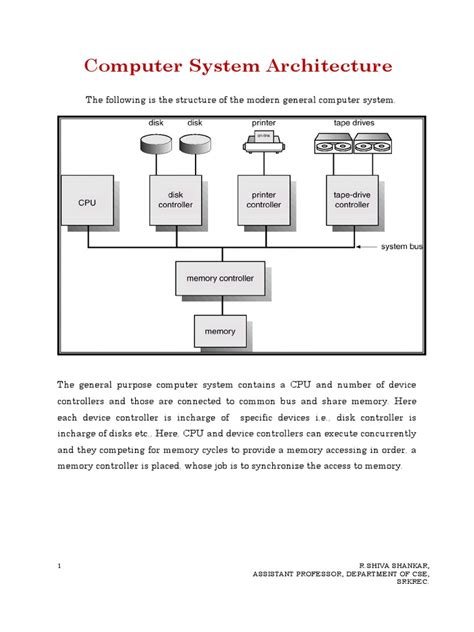 U1 Computer - System - Architecture | PDF | Computer Data Storage ...