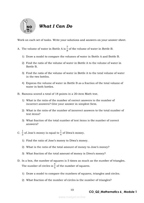 Afbeeldingsresultaten voor Math 6 Module Quarter 1