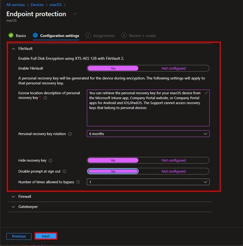 Image result for Permission to View Mac FileVault Recovery Key Intune
