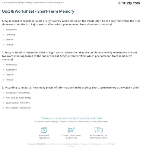 Toradh íomhá ar Memory Test Quiz