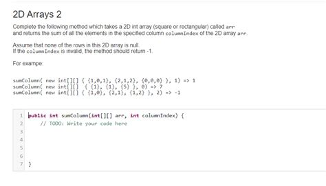 2D Array Methods Java に対する画像結果
