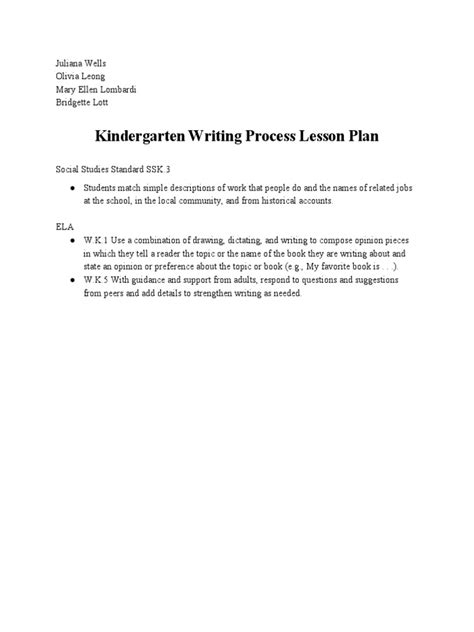 Image result for A Process Writing Lesson Plan