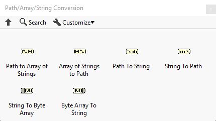 Array/String LabVIEW に対する画像結果
