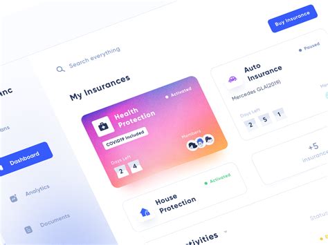 Image result for Dashboard Screen Insurance