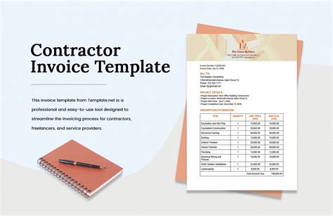 Image result for Printable Contractor Invoice