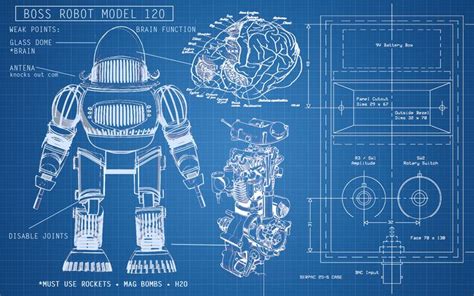 Blue Prints for Robot に対する画像結果