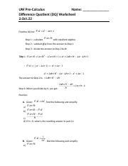 Finding Difference Quotient From Graphs Worksheet に対する画像結果