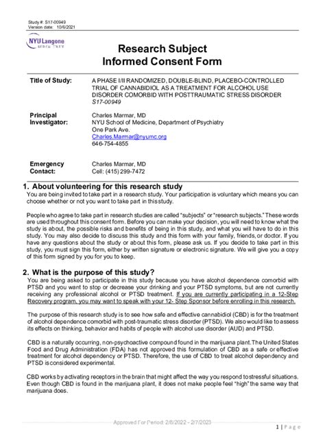 Image result for Self-Directed Research Consent Form