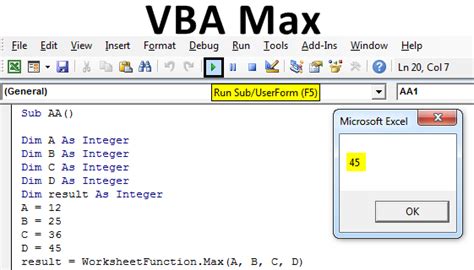 Math Function in VBA に対する画像結果