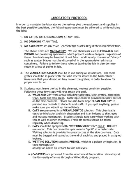 Image result for Lab Protocol Example