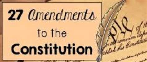 The 27 Amendments Diagram | Quizlet