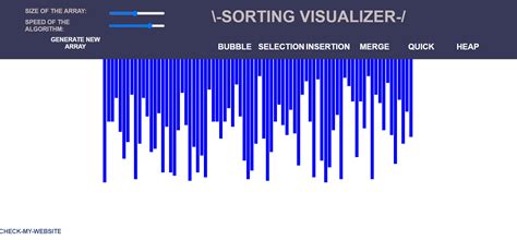 Image result for Sorting Algorithm Visualizer Project Output
