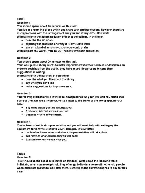 Image result for Writing Task Examples