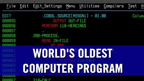 Image result for Oldest Computer Program