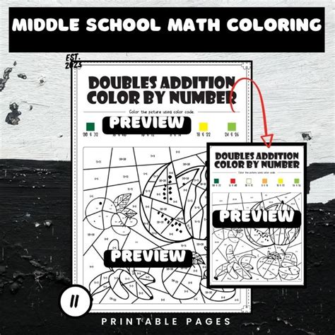 Image result for Fun Math Coloring Worksheets Middle School