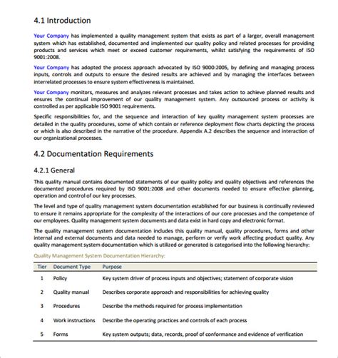 Example of a Unit Manual On Quality Management System-এর ছবি ফলাফল