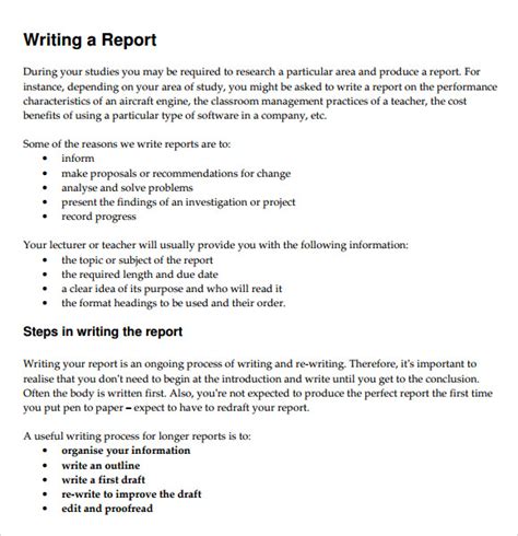 Image result for How to Write a Report to Management Template