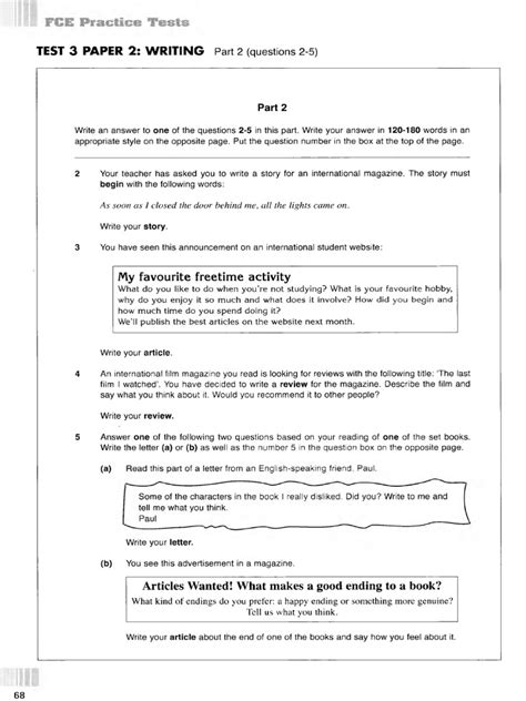 Image result for FCE Sample Test