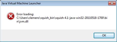 Java Virtual Luncher Error に対する画像結果