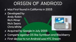 Image result for Who Found Android
