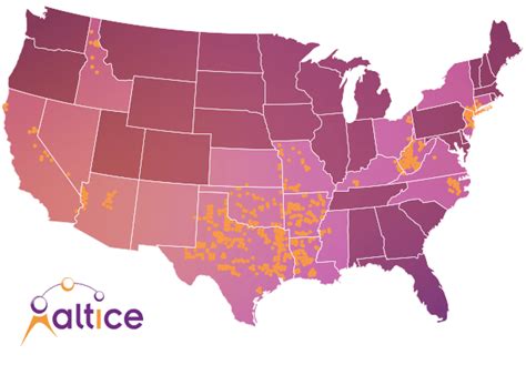 Image result for Altice Coverage Map