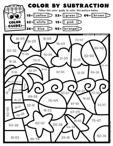 Image result for Color by Number Math Worksheets 3rd Grade