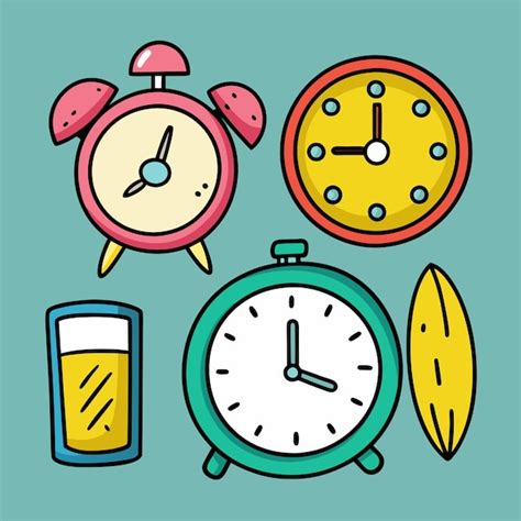 Toradh íomhá ar Time Clock Vector