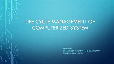 Computerized System Life Cycle に対する画像結果