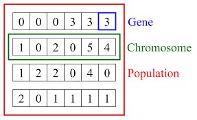 Toradh íomhá ar Genetic Algorithm Solution to Chromosome