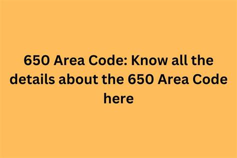 Image result for Area Code 650