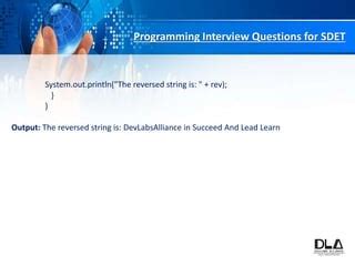 Image result for Sdet Strings Method Java Programming