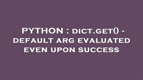 Python Dict Get Default に対する画像結果