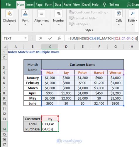 Image result for INDEX/MATCH Row and Column Excel