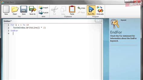 Image result for MS Small Basic Looping Statements