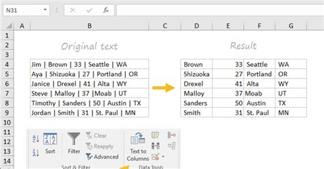 Image result for Text To Columns Excel