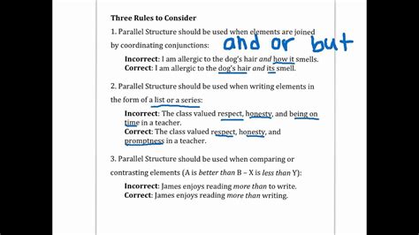 Toradh íomhá ar Paragraph Writing with Parallel Structure