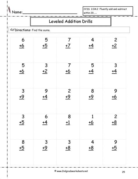 Image result for Second Grade Math Worksheets