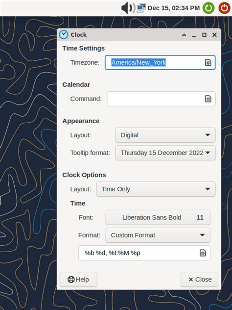 Bildergebnis für How-To Center Time Linux Xfce