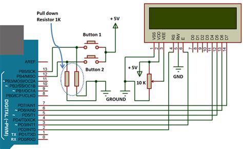 Image result for Arduino Mega 16X2 LCD Schematics