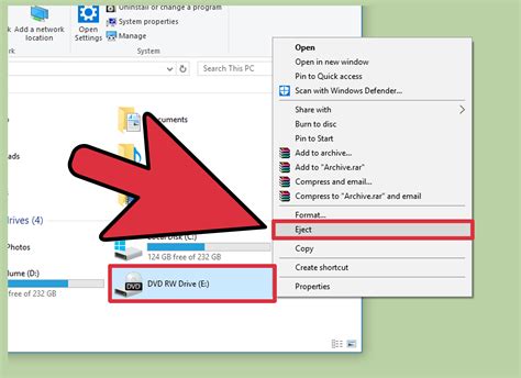 Toradh íomhá ar eject cd drive
