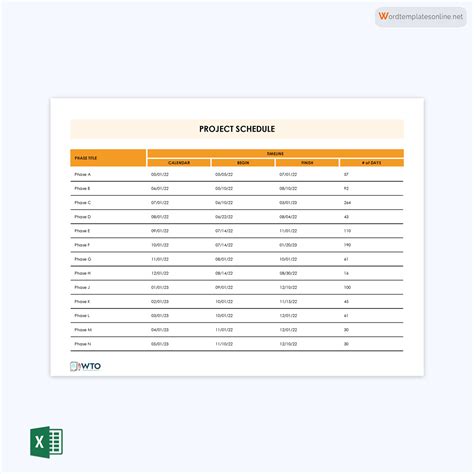 Image result for Team Project Schedule Excel Template